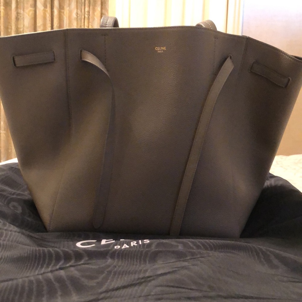 Celine cabas small tote bag taupe - Picture 2 of 10